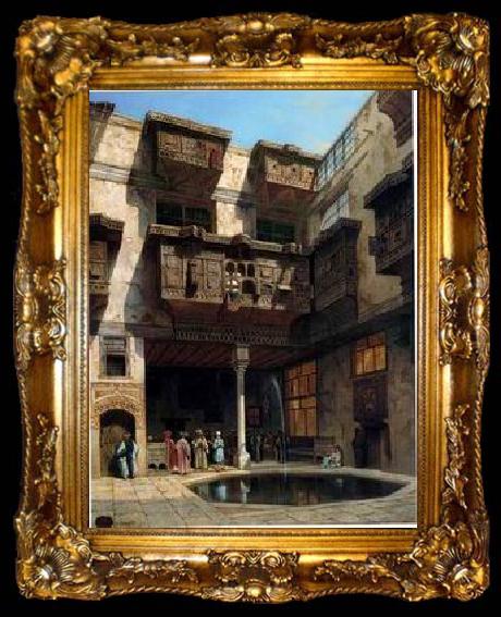 framed  unknow artist Arab or Arabic people and life. Orientalism oil paintings 182, ta009-2